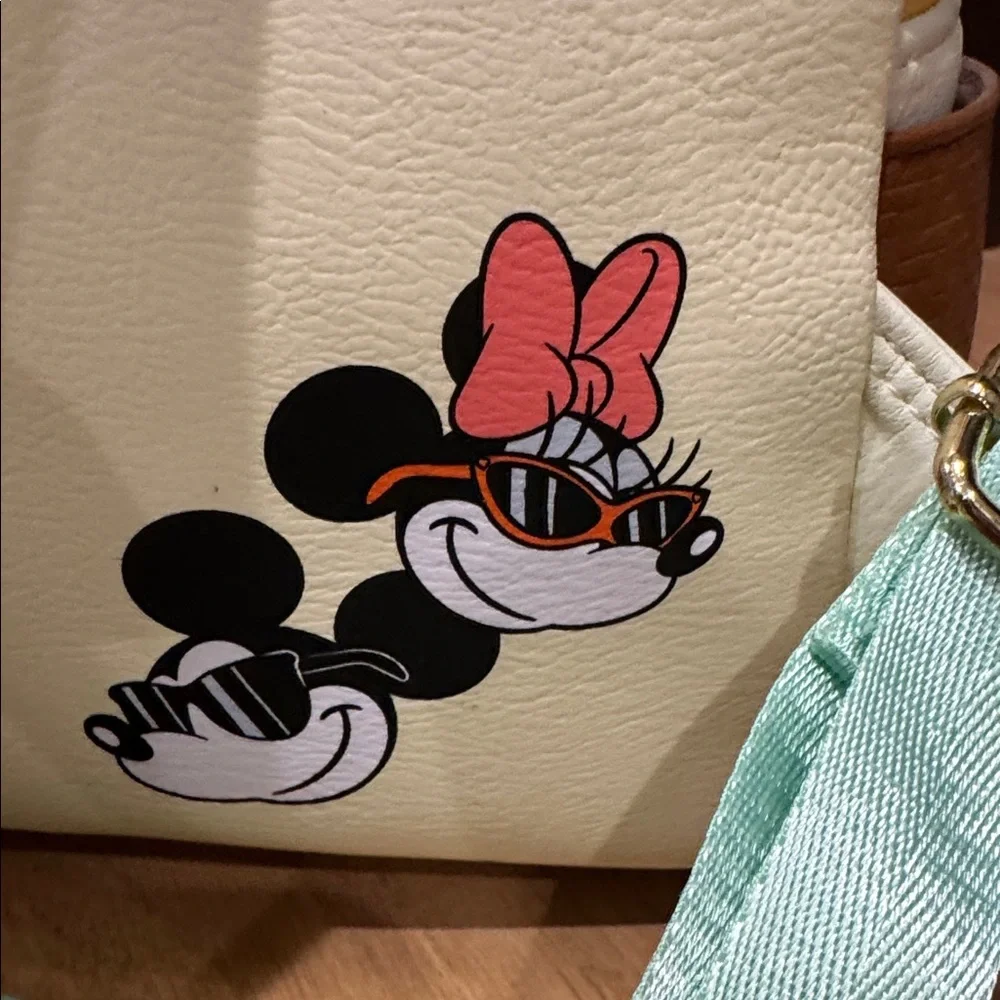 Disney Parks Loungefly Mickey and Minnie Summer At The Beach Backpack and Ears - Picture 10 of 11